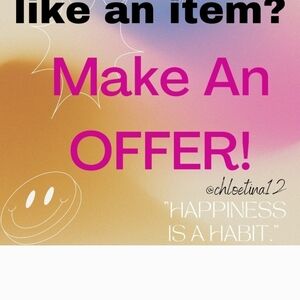 Make an Offer Graphic Poster